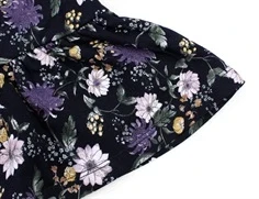 Name It kjole dark sapphire blomster